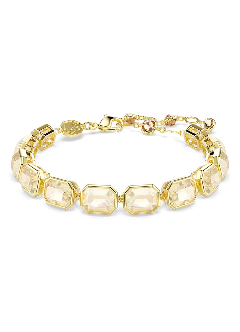 Swarovski Dames Milenia armband met kristal M in de kleur Goud