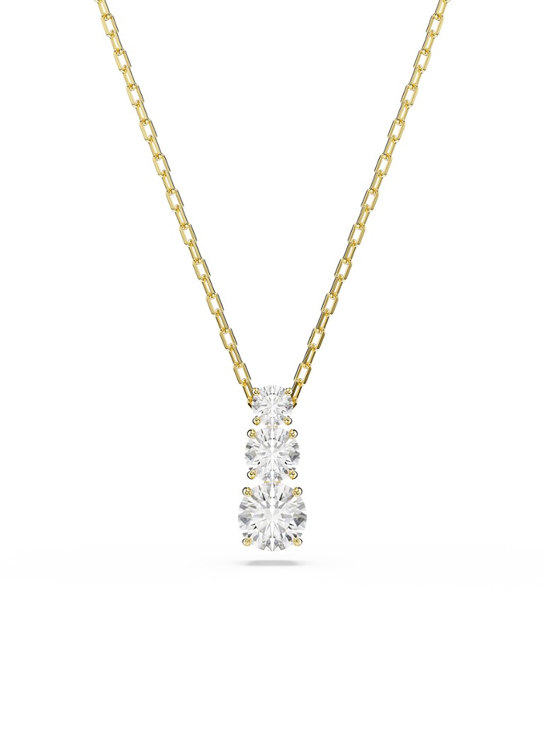 Swarovski Dames Stilla ketting met zirkonia in de kleur Goud