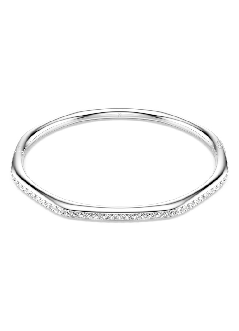 Swarovski Dames Dextera bangle met kristal M in de kleur Zilver
