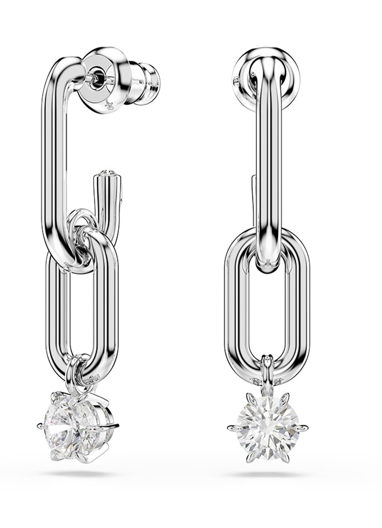 Swarovski Dames Constella oorstekers met zirkonia in de kleur Zilver