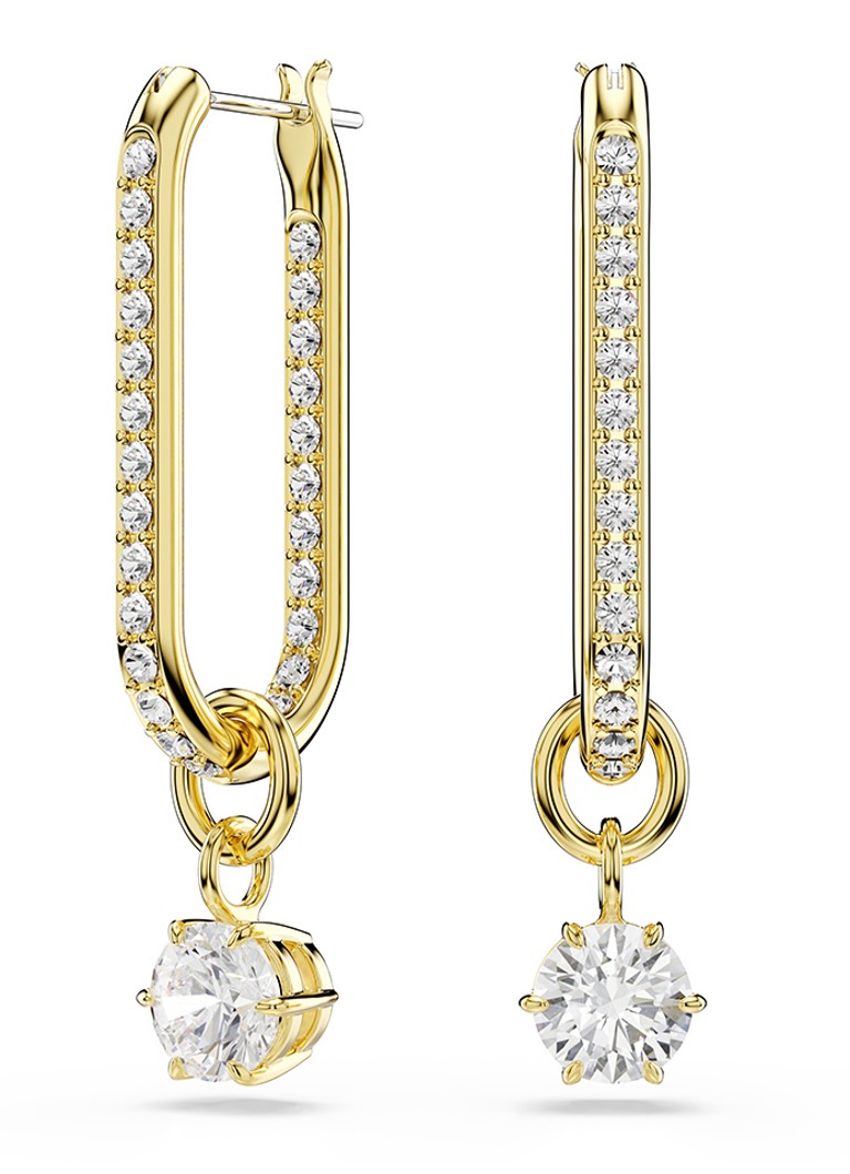 Swarovski Dames Constella oorhangers met zirkonia in de kleur Goud