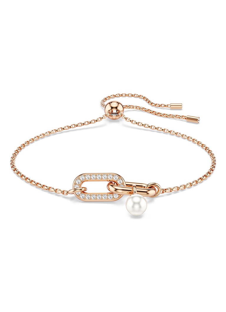 Swarovski Dames Constella armband met imitatieparel M in de kleur Roségoud