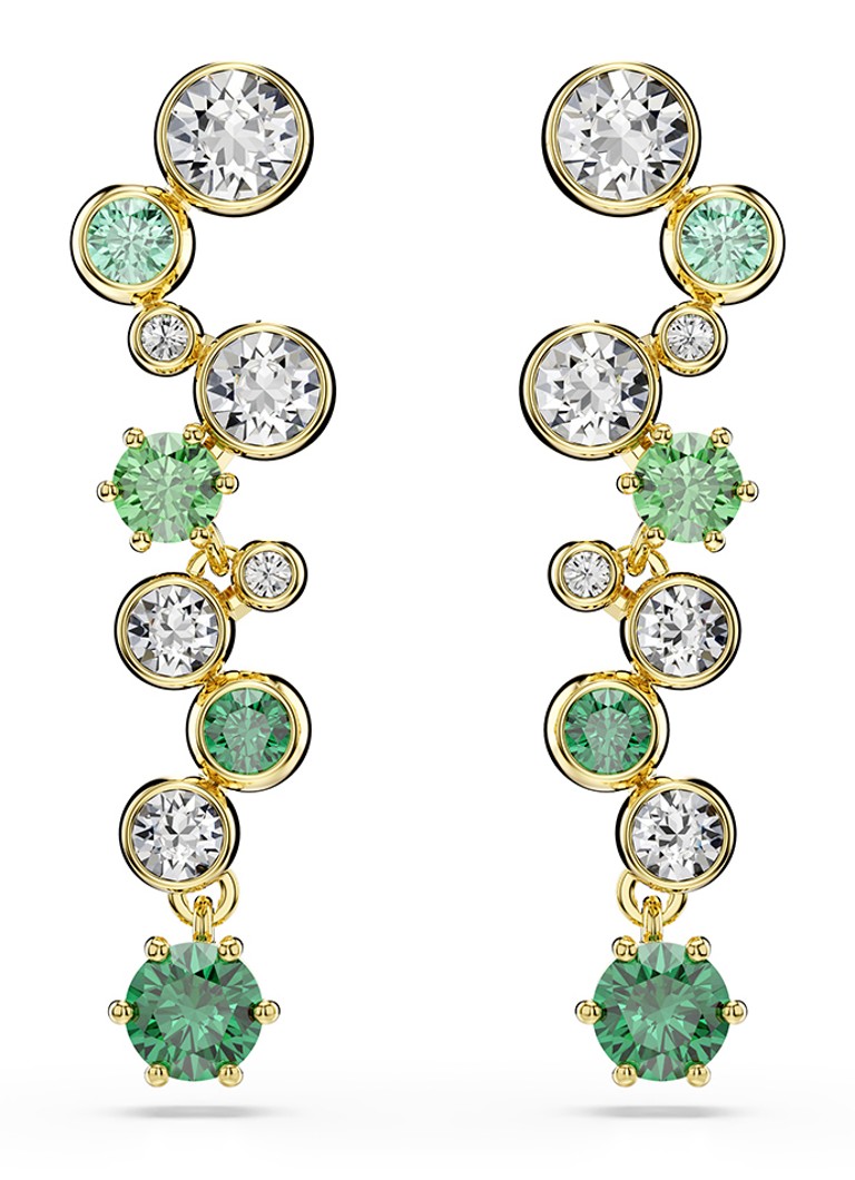 Swarovski Dames Constella oorhangers met zirkonia in de kleur Goud