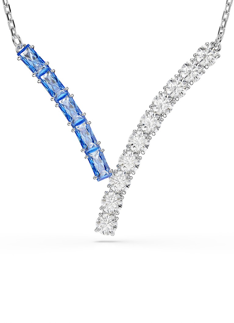 Swarovski Dames Matrix ketting met zirkonia in de kleur Zilver