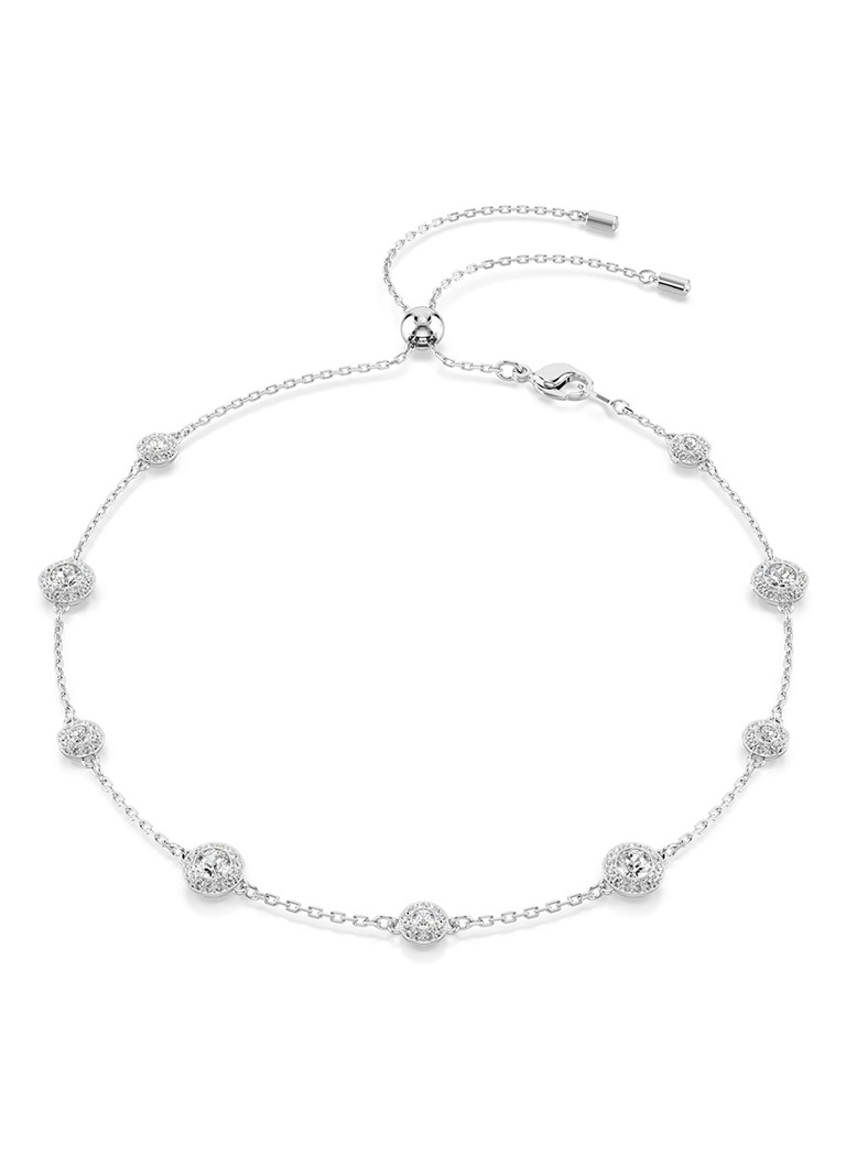 Swarovski Dames Una ketting met kristal in de kleur Zilver