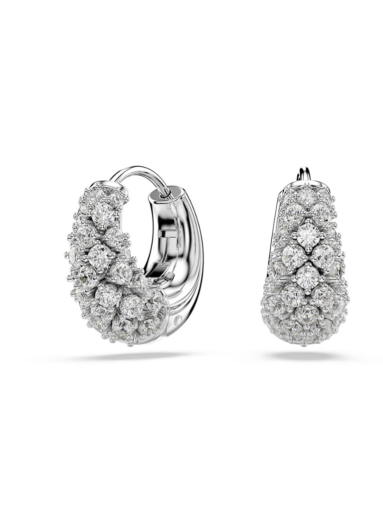 Swarovski Dames Sublima oorringen met zirkonia in de kleur Zilver