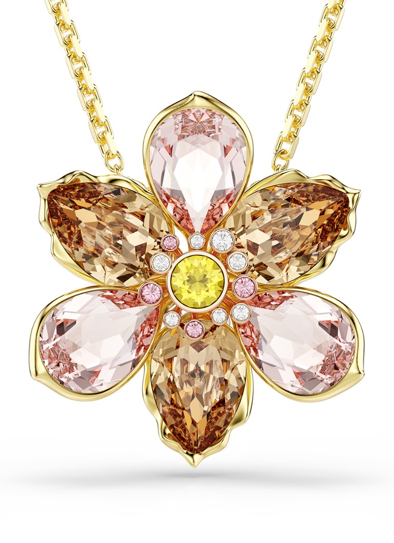 Swarovski Dames Idyllia ketting met kristal in de kleur Goud