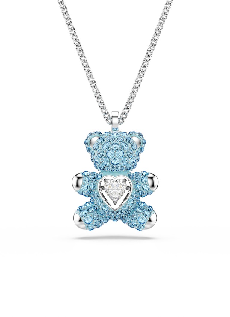 Swarovski Dames Teddy ketting met kristal in de kleur Zilver