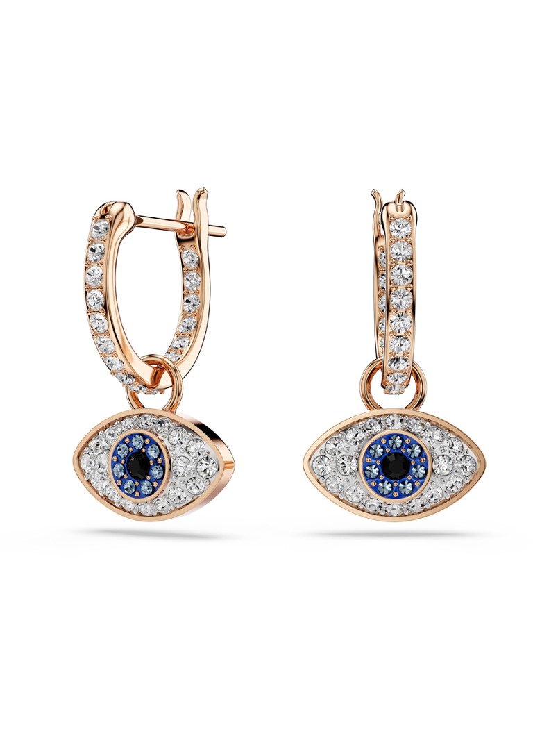 Swarovski Dames Symbolica oorhangers met kristal in de kleur Roségoud