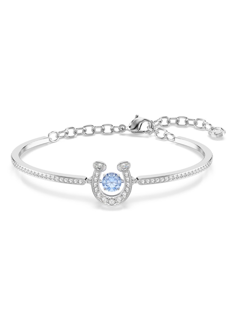 Swarovski Dames Symbolica bangle met kristal M in de kleur Zilver