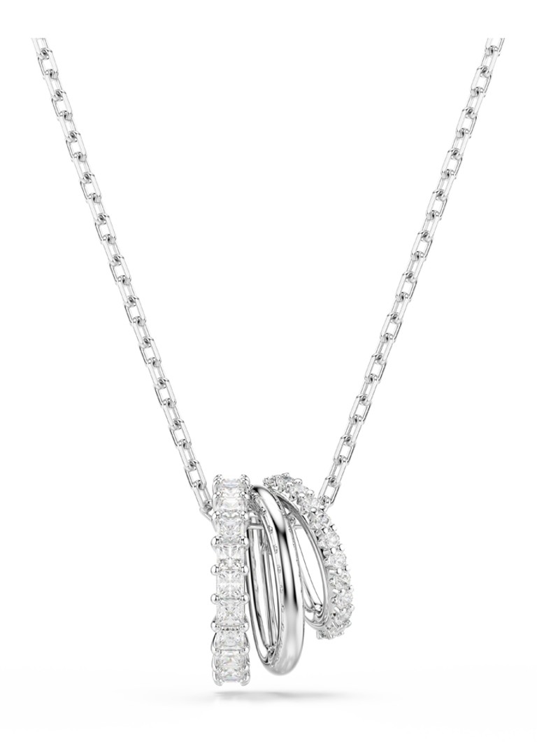 Swarovski Dames Hyperbola PEND WHITE/RHS in de kleur Zilver