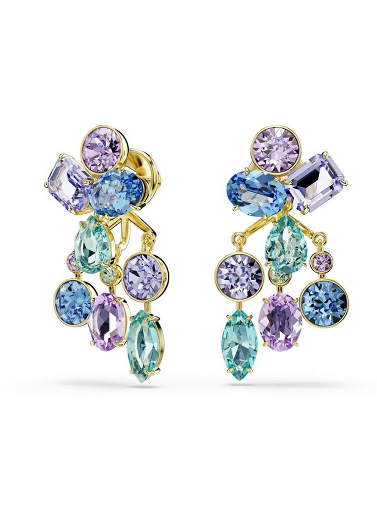 Swarovski Dames Gema oorstekers met kristal in de kleur Goud
