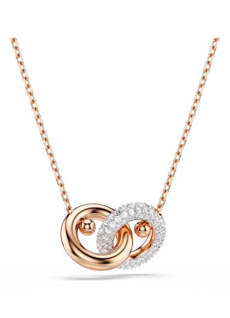 Swarovski Dames Dextera ketting met kristal in de kleur Roségoud