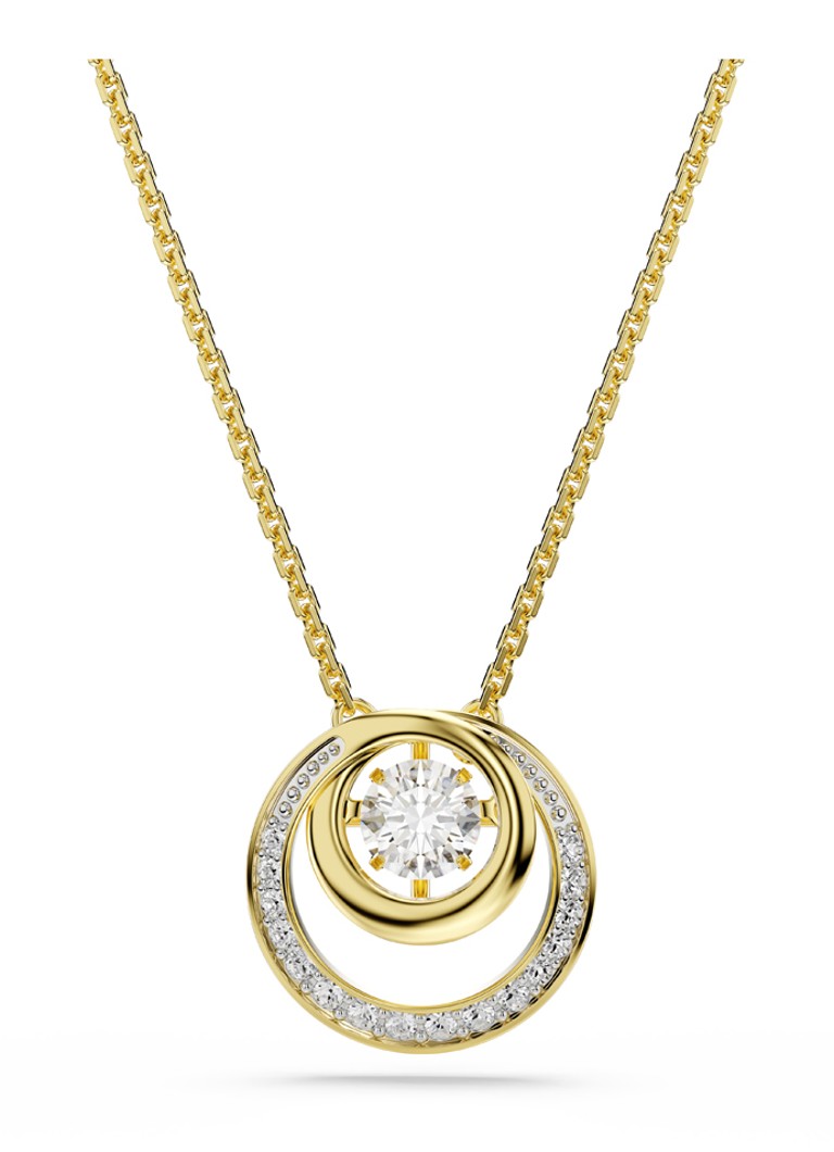 Swarovski Dames Hyperbola ketting met kristal in de kleur Goud