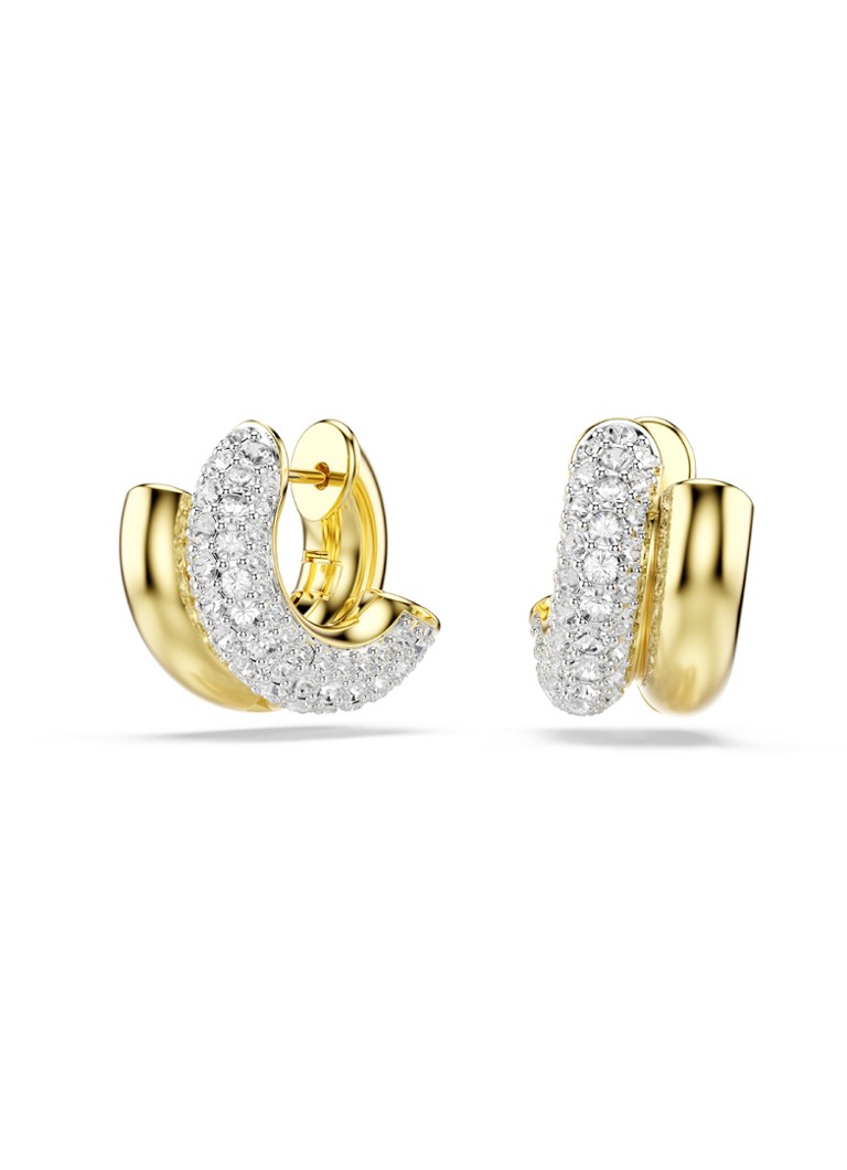 Swarovski Dames Dextera oorringen verguld in de kleur Goud