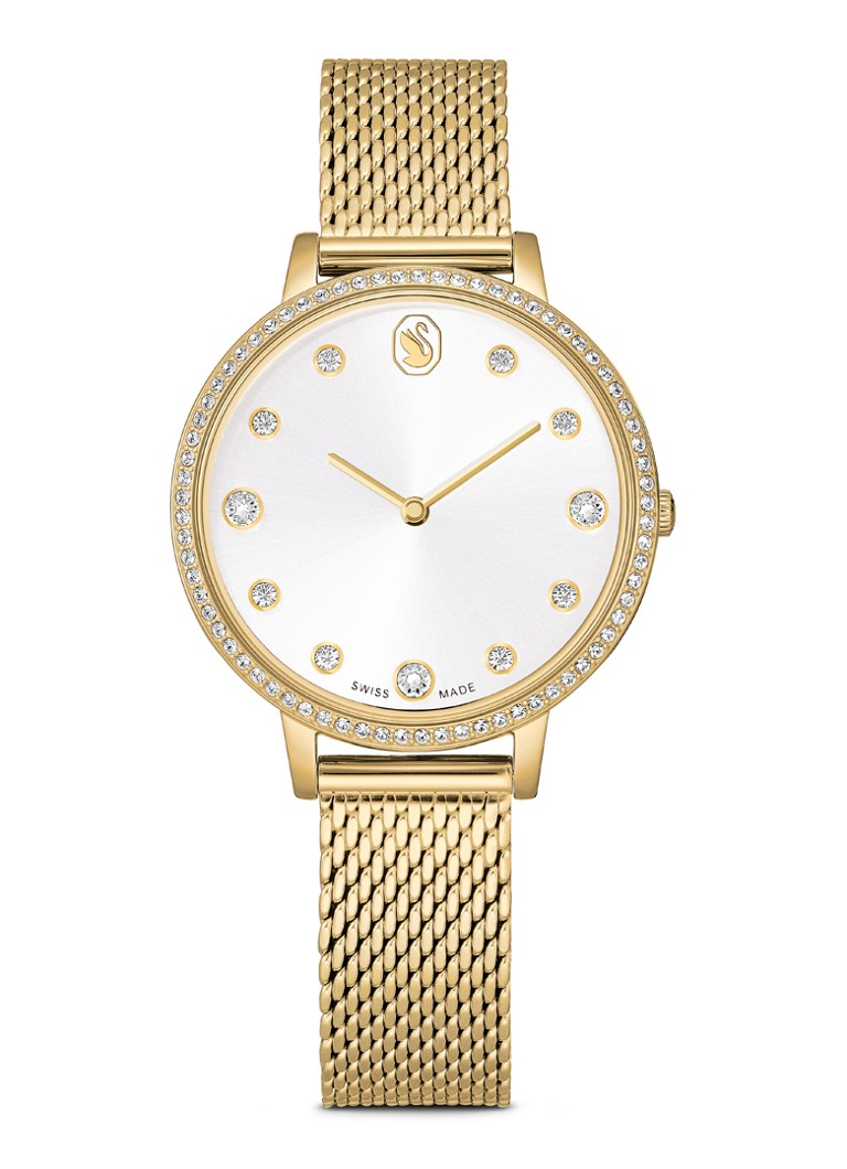 Swarovski Dames Clarica horloge 5740823 in de kleur Goud