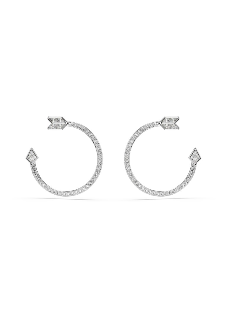 Swarovski Dames Idyllia oorstekers met kristal in de kleur Zilver