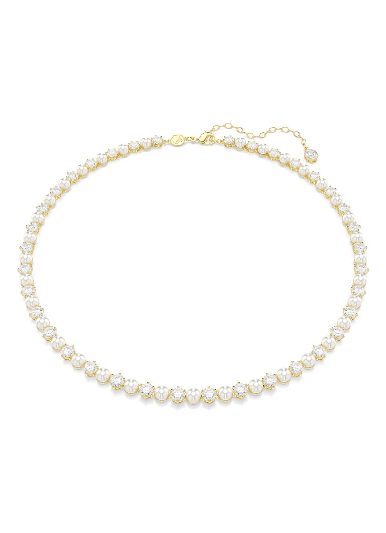Swarovski Dames Matrix ketting met kristal in de kleur Goud