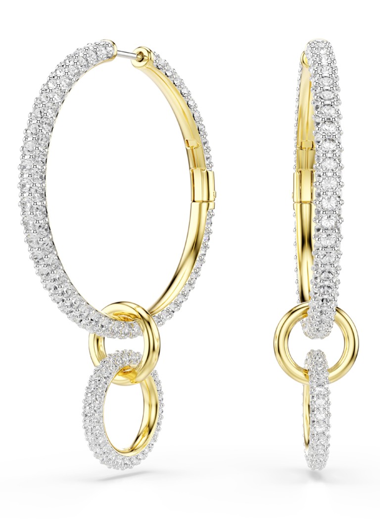 Swarovski Dames Dextera oorringen verguld in de kleur Goud