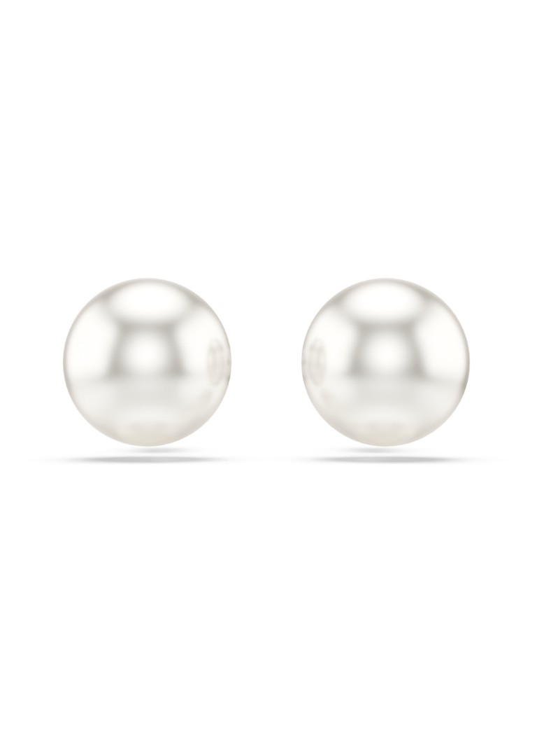 Swarovski Dames Matrix oorstekers in de kleur Zilver