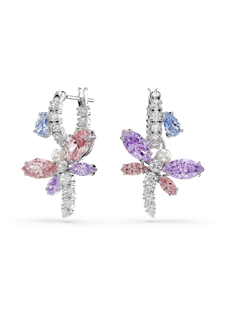 Swarovski Dames 2026 Capsule oorringen met kristal in de kleur Zilver