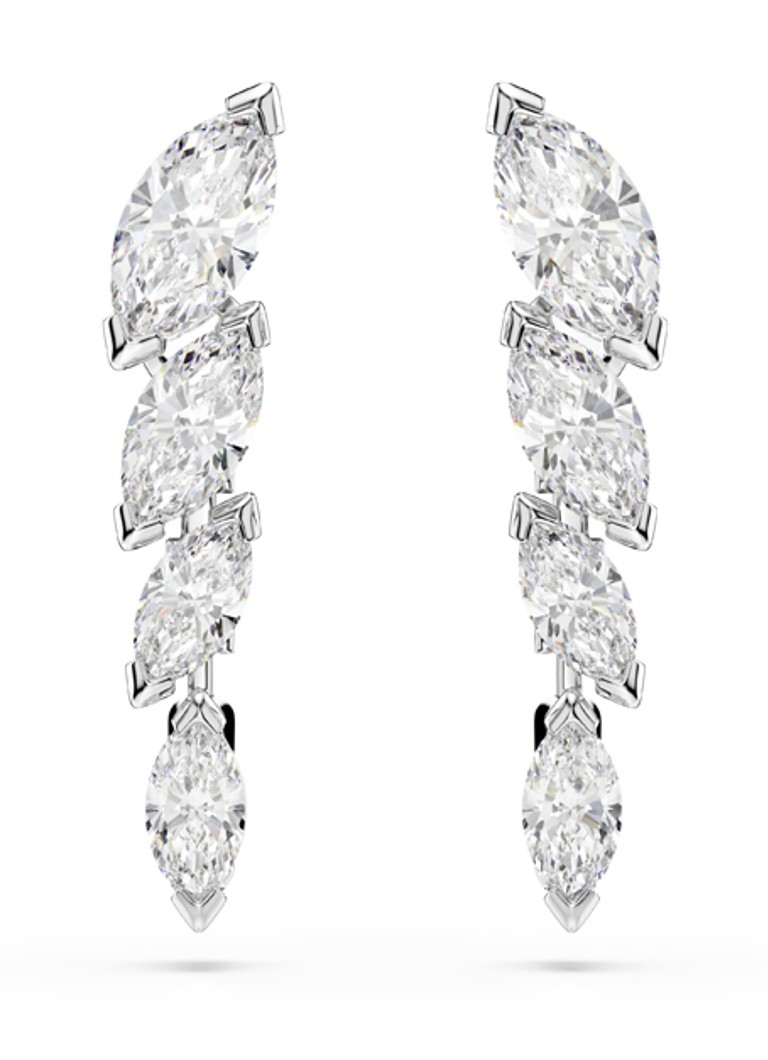 Swarovski Dames Mesmera oorstekers met kristal in de kleur Zilver
