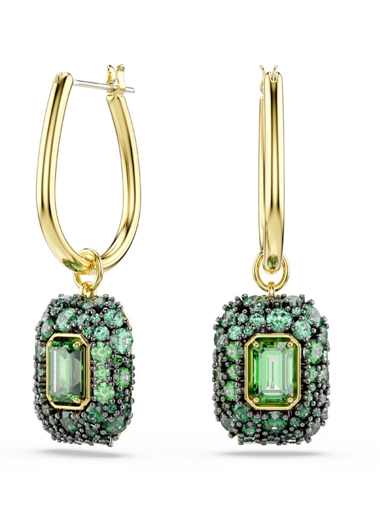 Swarovski Dames Sublima oorhangers met kristal in de kleur Goud