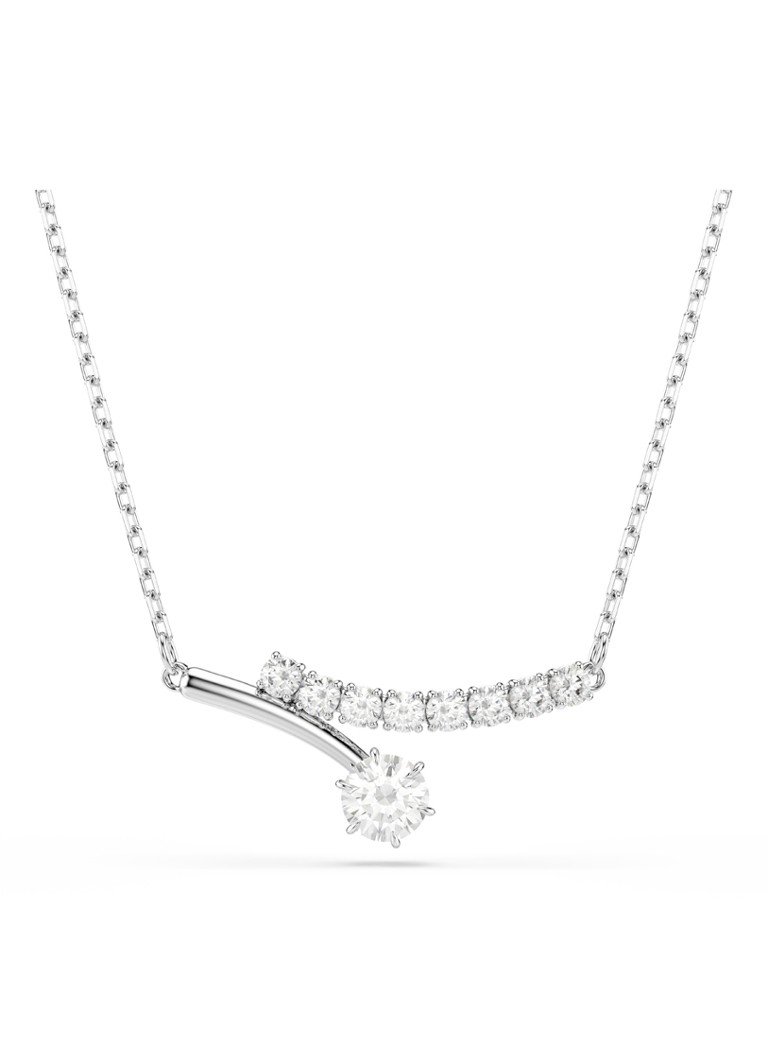 Swarovski Dames Matrix ketting met kristal in de kleur Zilver