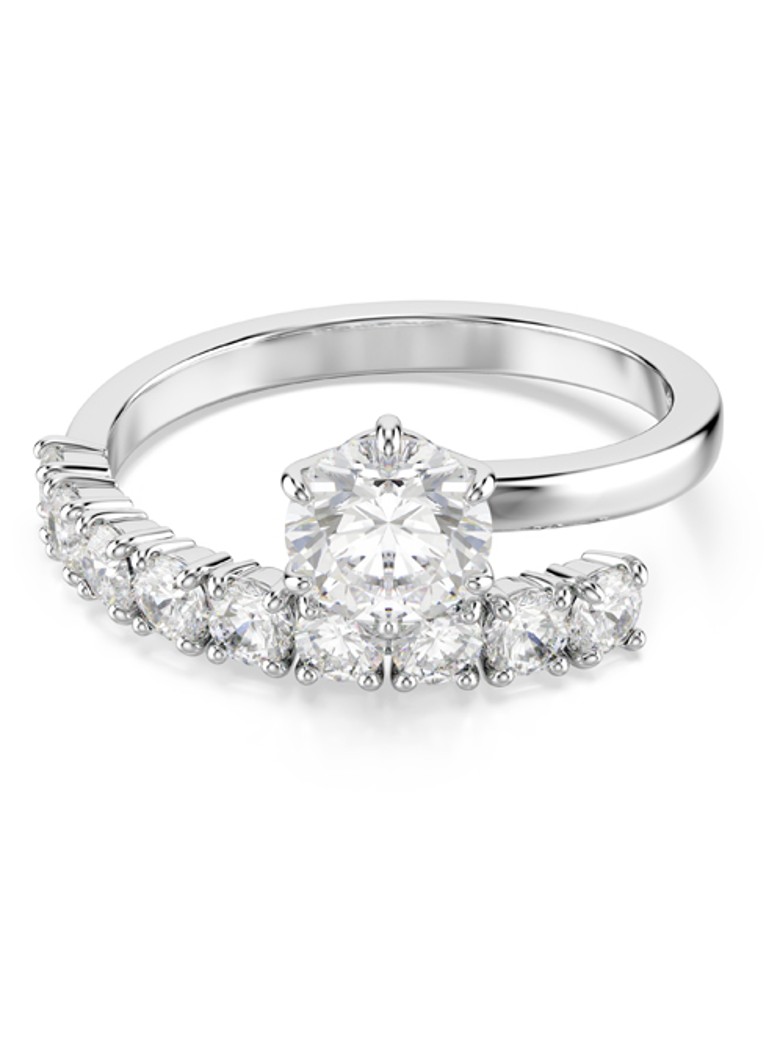 Swarovski Dames Matrix ring met kristal 55 in de kleur Zilver