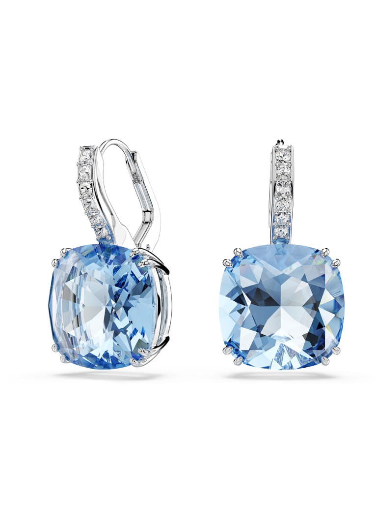 Swarovski Dames Millenia oorhangers met kristal in de kleur Zilver