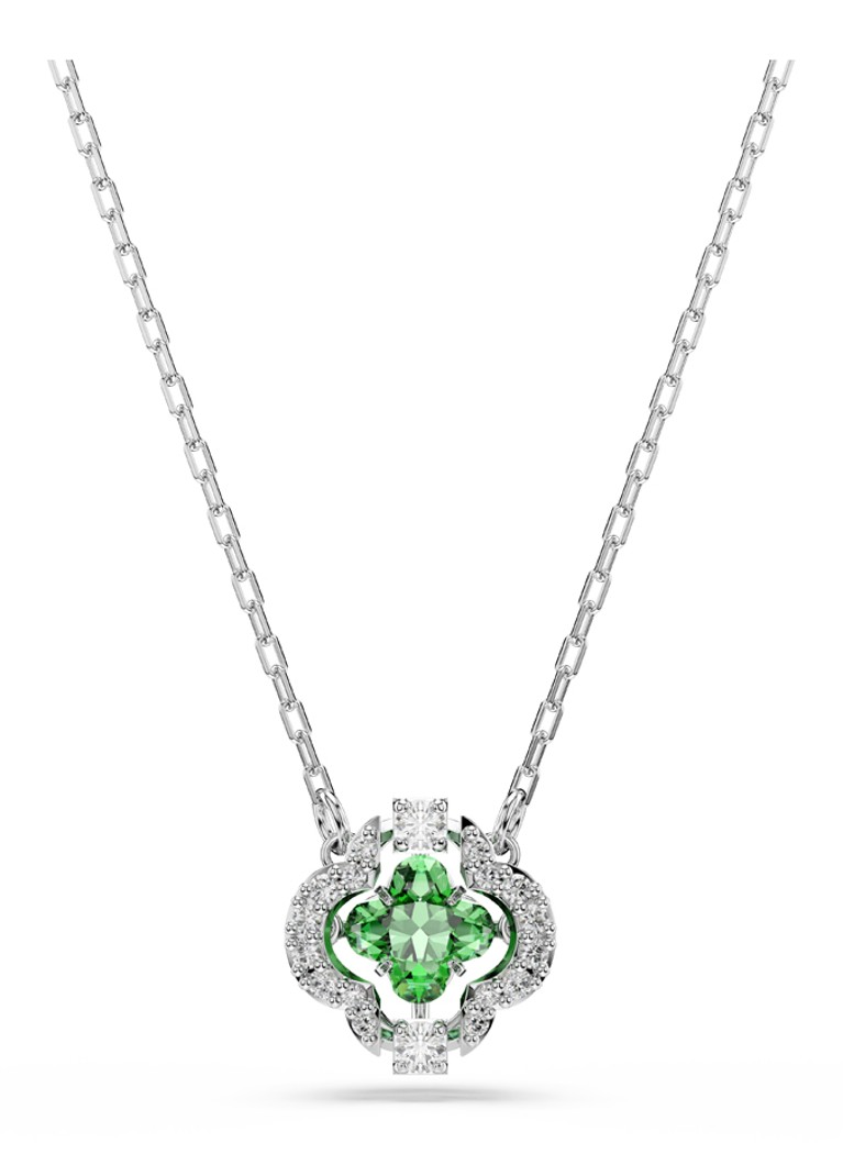 Swarovski Dames Una ketting met kristal in de kleur Zilver
