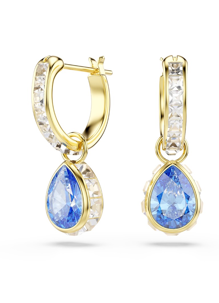 Swarovski Dames Chroma oorringen met kristal in de kleur Goud