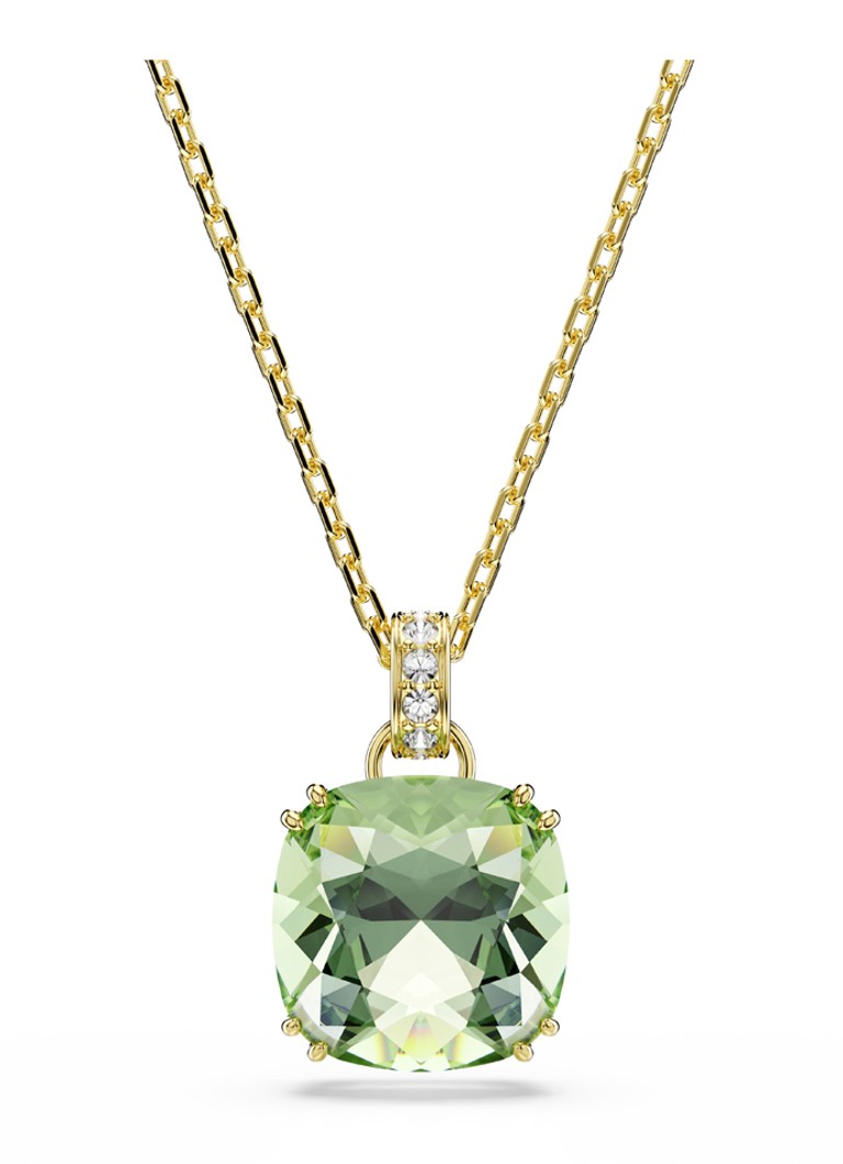 Swarovski Dames Millenia ketting verguld in de kleur Groen