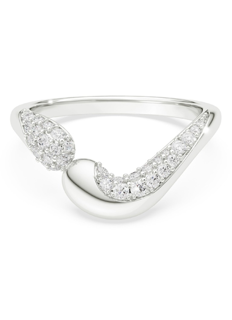 Swarovski Dames Classica ring met kristal 52 in de kleur Zilver