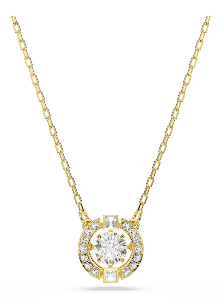 Swarovski Dames Una ketting met kristal in de kleur Goud