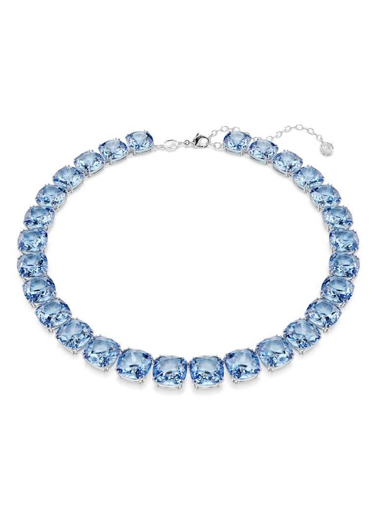 Swarovski Dames Millenia ketting met kristal in de kleur Blauw