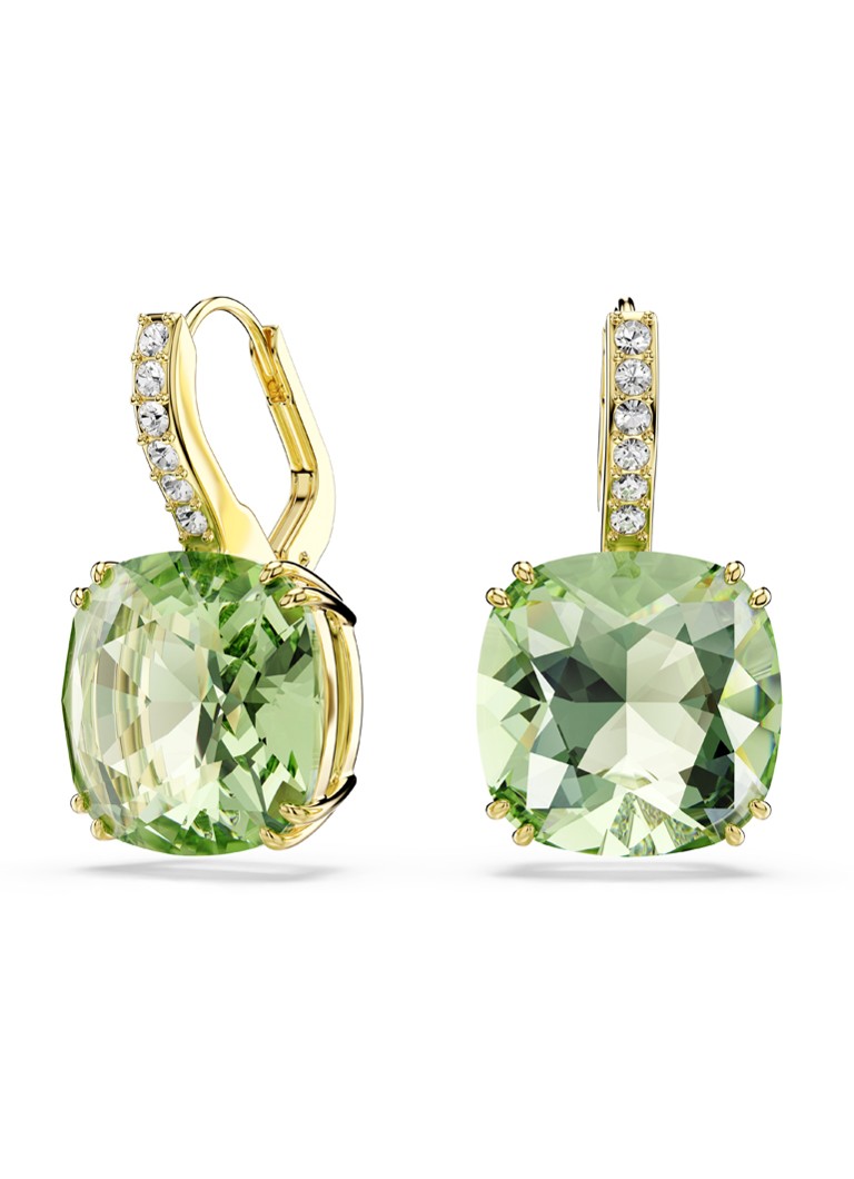 Swarovski Dames Millenia oorhangers verguld in de kleur Goud