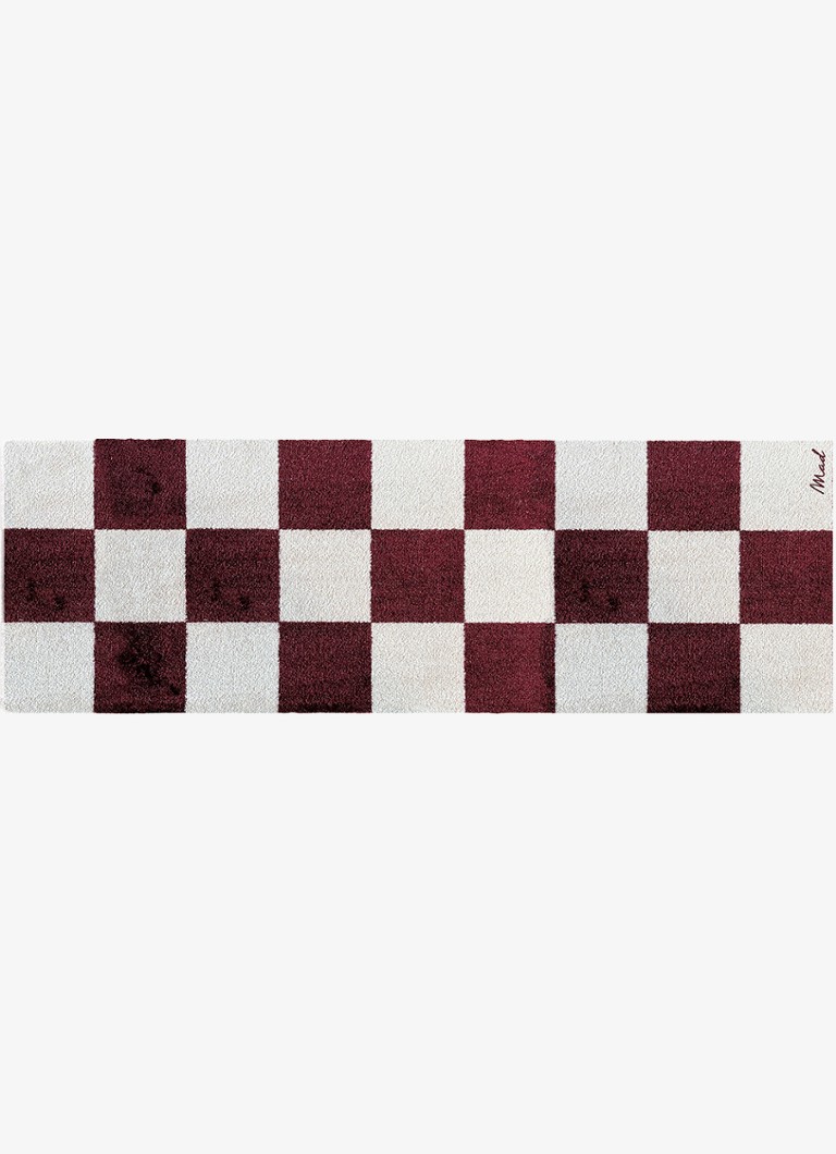 Mad About Mats Dizzy universele mat 50 x 150 cm Bordeauxrood - Deal