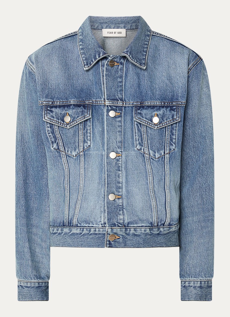 Fear of God Dames Spijkerjas met steekzakken in de kleur Indigo, maat: XL