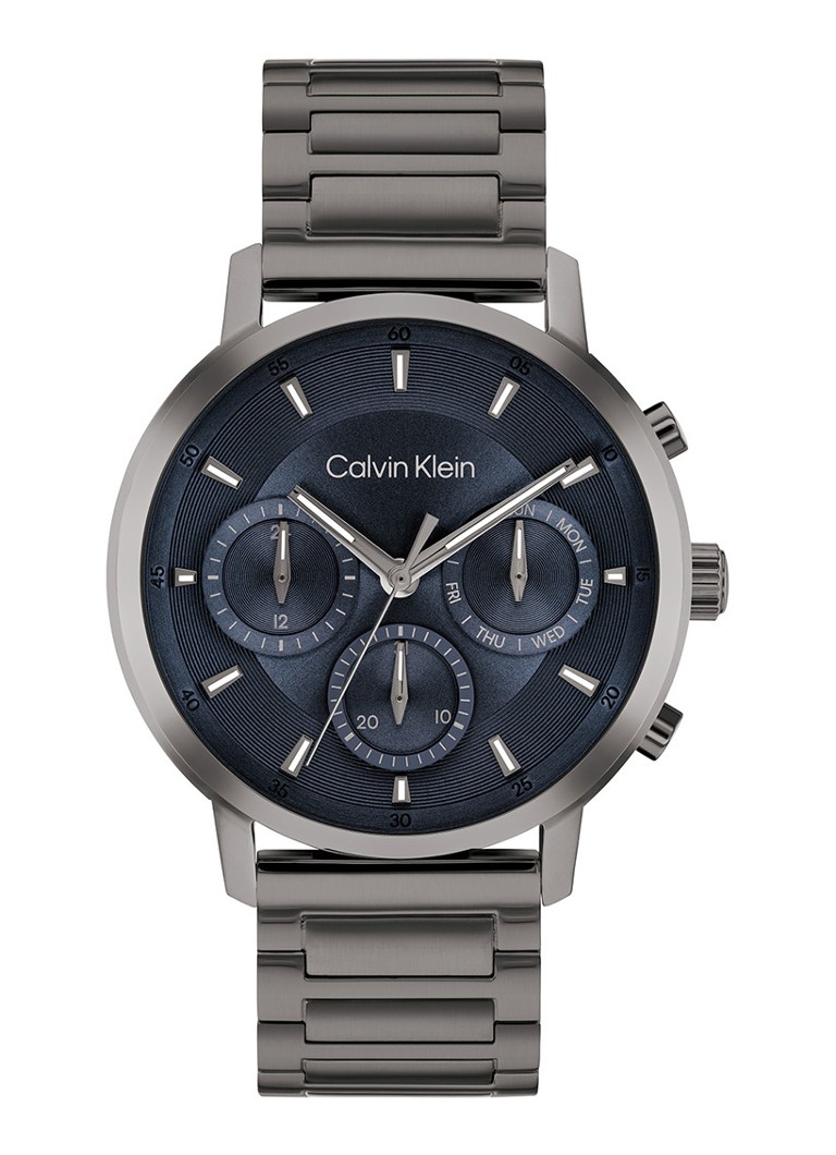 Calvin Klein Heren Gauge horloge CK25200495 in de kleur Antraciet, maat: 1sz