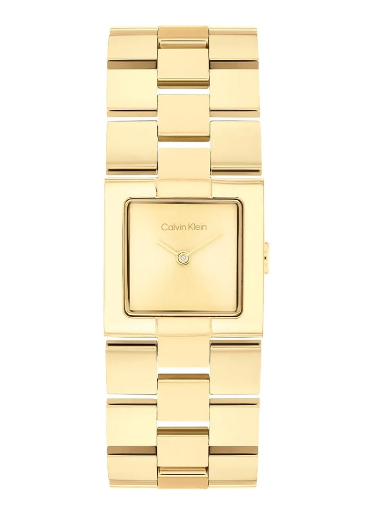 Calvin Klein Dames Meridian Horloge CK25100089 in de kleur Goud, maat: 1sz