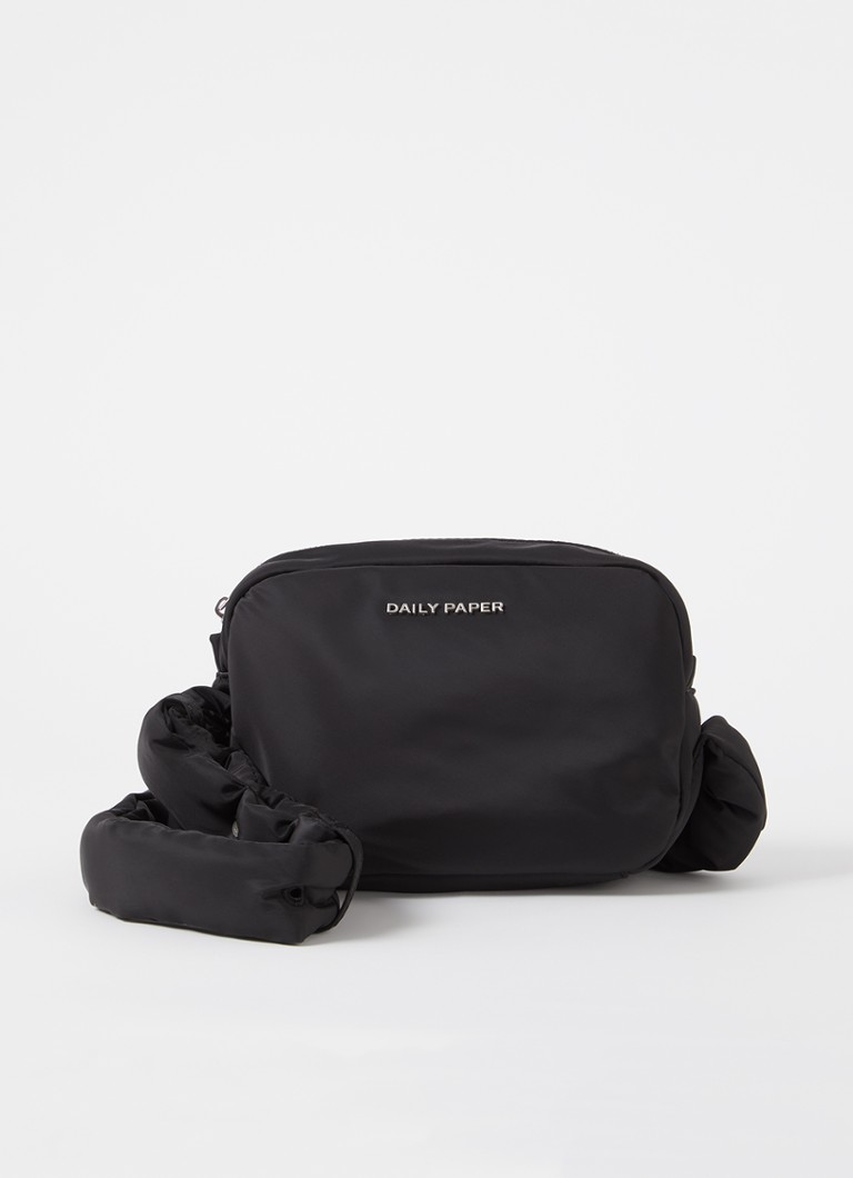 Daily Paper Heren Mohi crossbodytas met verstelbare schouderriem in de kleur Zwart, maat: One Size