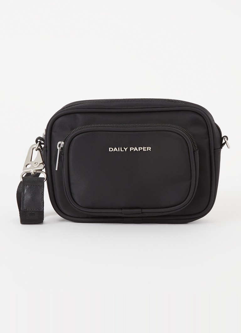 Daily Paper Heren Hamea crossbodytas met logo in de kleur Zwart, maat: ONE SIZE