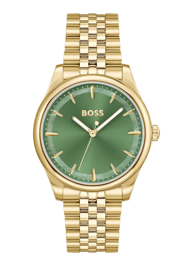 BOSS Dames Graceful horloge HB1502780 in de kleur Goud, maat: 13 maat
