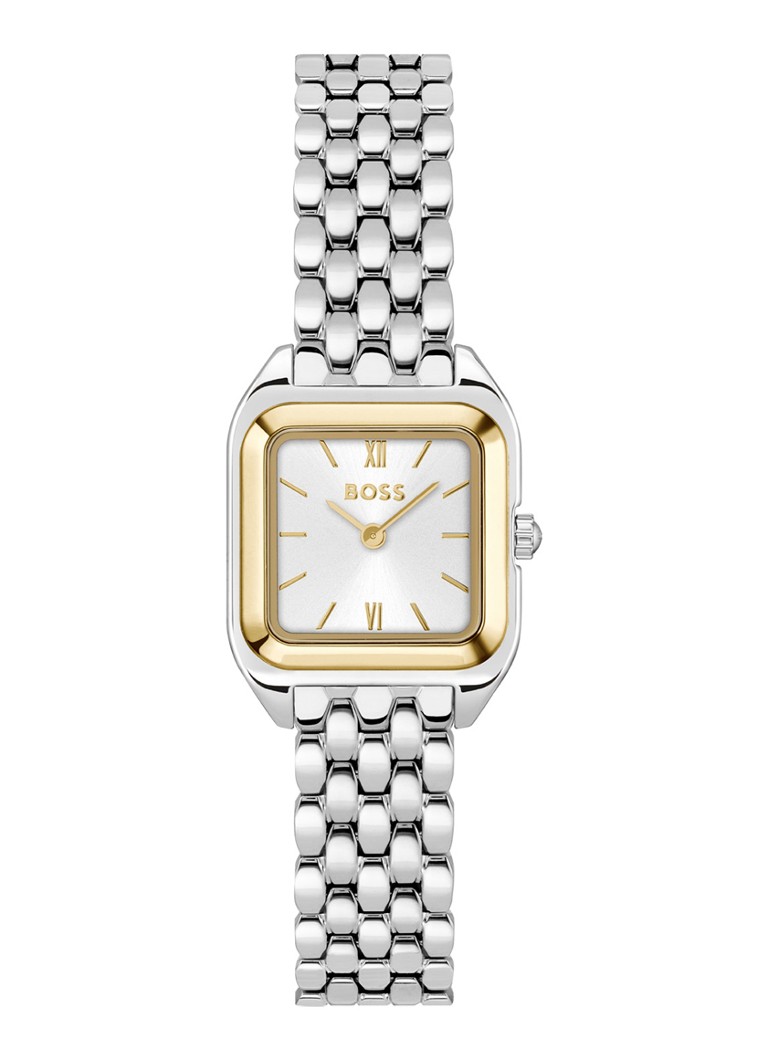 BOSS Dames Mae Petite horloge HB1502821 in de kleur Zilver, maat: 16 maat