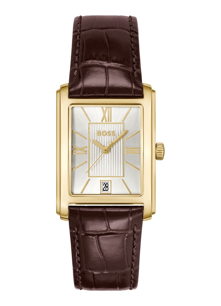BOSS Heren Principle horloge HB1514300 in de kleur Goud, maat: 11 maat