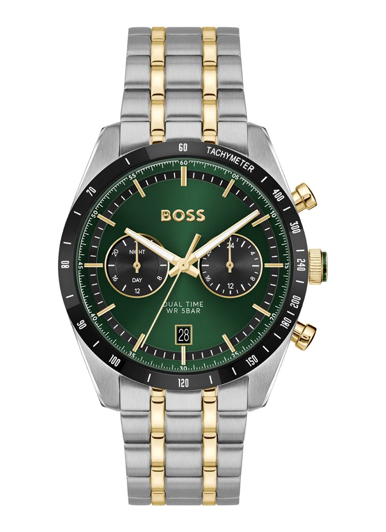 BOSS Heren Tourmaster horloge HB1514287 in de kleur Zilver, maat: 10 maat
