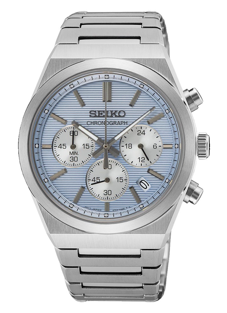 Seiko Heren Horloge SSB459P1 in de kleur Zilver, maat: ns