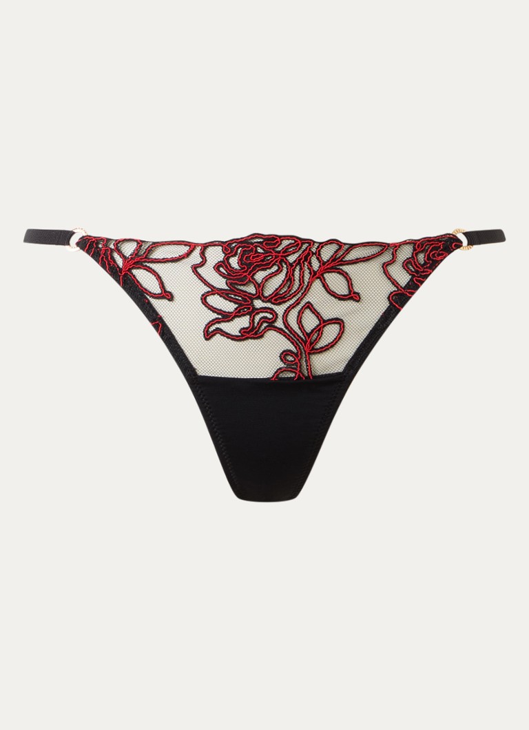 Bluebella Dames Malina string met borduring in de kleur Multicolor, maat: 36