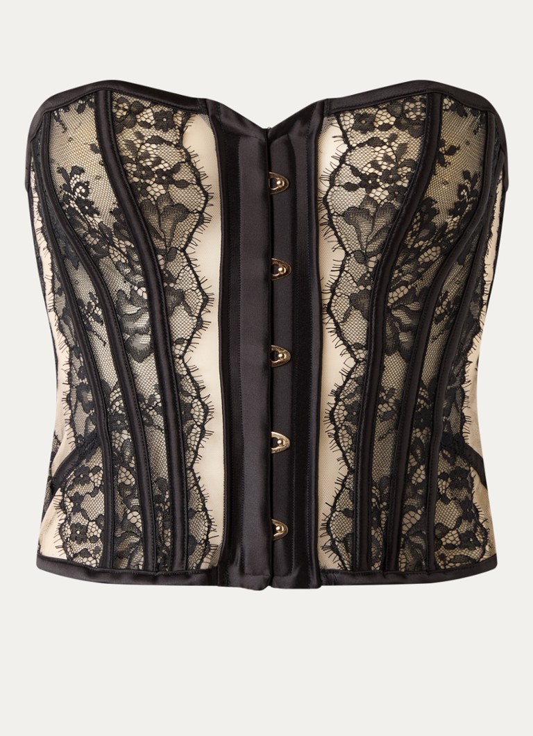 Bluebella Dames Anna korset van mesh met overlay van kant en details van satijn in de kleur Multicolor, maat: 40
